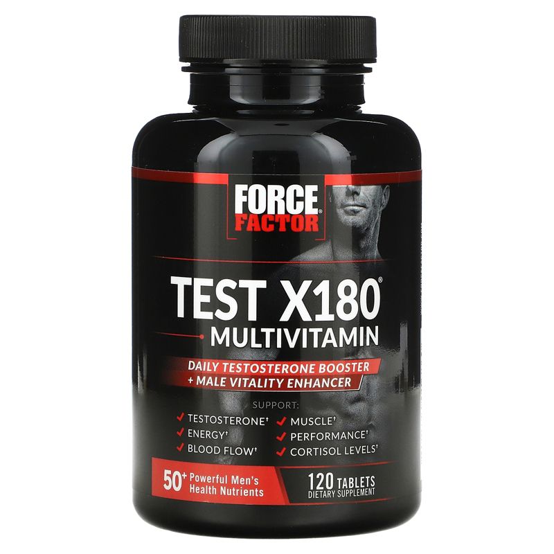 Force Factor Test X180 Multivitamin + Testosterone Booster, 120 Tablets, 3 of 4