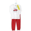 Hudson Baby Infant Girl Cotton Pajama Set, Red Truck Bows - image 2 of 4