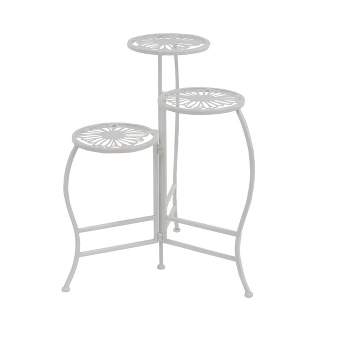 3-Tier Modern Floral Folding Plant Stand - Olivia & May