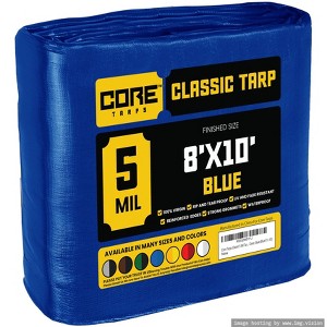 Core Tarps Heavy Duty 5 Mil Tarp Cover, UV Resistant, Rip Proof for Roof, Camping, Patio, Pool, Boat - 1 of 4