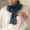 Anna-Kaci Silky Rectangular Neck Scarf with Abstract Print Border Design - 2 of 3