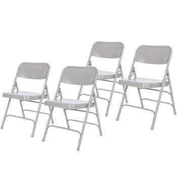 Set of 4 Deluxe All Steel Triple Brace Folding Chairs - Hampden Furnishings