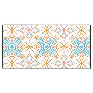 Marta Barragan Camarasa Mosaic boho desert colors D Desk Mat -Deny Designs - 1 of 4