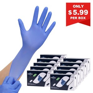 FINITEX Nitrile Chemo Gloves Ice Blue 3.2 Mil - 100, 300 & 1000pcs Powder-Free Latex-Free Disposable Medical Exam Cleaning Food Prep Gloves - 1 of 4