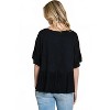 Women's Boat Neck Tiered Ruffle Sleeve Top - Culture Code L - 2 of 3
