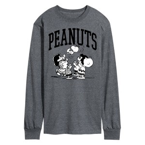 Men's - Peanuts - Collegiate Art Long Sleeve Graphic T-Shirt - 1 of 4