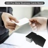 Unique Bargains Aluminum Alloy Laser Engraving Double Side Printable Business Cards 300 Pcs - 4 of 4
