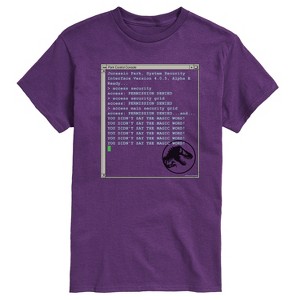Men's - Jurassic Park - You Didnt Say The Magic Word Short Sleeve Graphic T-Shirt - 1 of 3