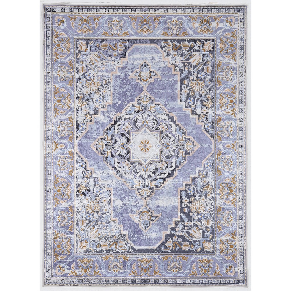 Linon 2'2"x3'2" Emerald Tyler Rug Lavender/Gray