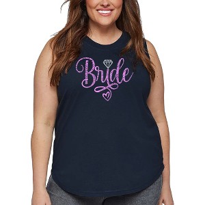 LA Pop Art Women's Word Art Tank Top - Bride - 1 of 4