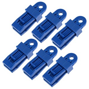 Unique Bargains Outdoor Camping Tent Tarp Clips 3.15"x1.18"x0.98" 6 Pcs - 1 of 4