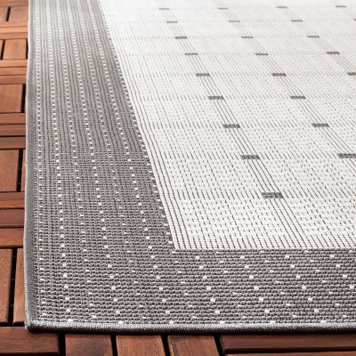 Bermuda Gray and Ivory 3' x 5' Synthetic Area Rug