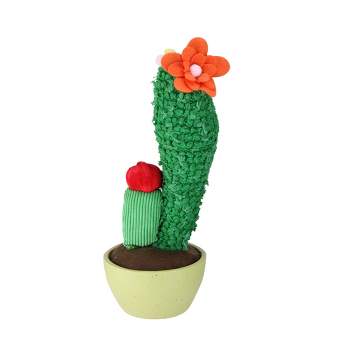 Northlight 12" Mixed Plush Cactus Artificial Potted Plant Decoration - Green
