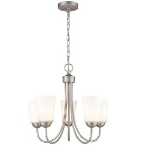 Millennium Lighting Ivey Lake 5 - Light Chandelier in  Satin Nickel - 1 of 3