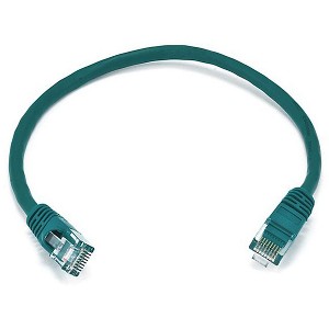 Monoprice Cat6 Ethernet Patch Cable - 1 Feet - Green | Network Internet Cord - RJ45, Stranded, 550Mhz, UTP, Pure Bare Copper Wire, 24AWG - 1 of 4
