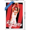 Trends International NBA Atlanta Hawks - Zaccharie Risacher 25 Framed Wall Poster Prints - 3 of 4