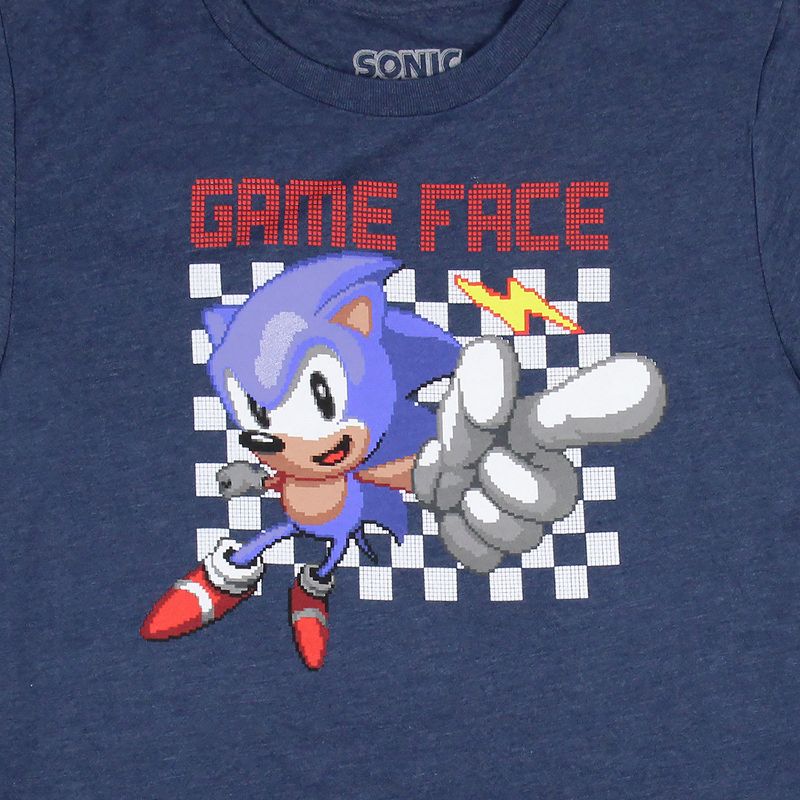 Sonic The Hedgehog Boys' Game Face Kids Video Game Character T-Shirt, 2 of 4