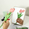 Unique Bargains Natural Wooden Foldable Square Makeup Mirror Beige 1 Pc - image 2 of 4