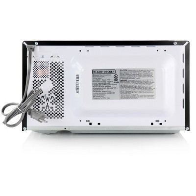 Black and Stainless Steel 700 Watt Digital Microwave Oven