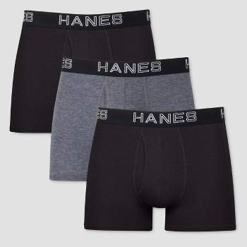 Hanes Sport Total Support Pouch Men's Boxer Brief Underwear, X-Temp,  Blue/Black, 4-Pack Assorted S 