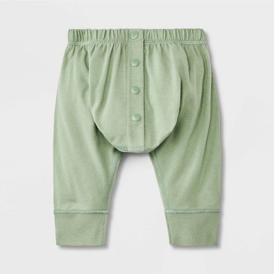 Baby Boys' Hip Dysplasia Snap Adaptive Pants - Cat & Jack™ Sage Green