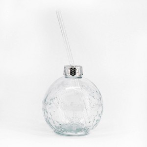 Madison Home 4pk Snowflake Ornament Sippers with Glass Straws - 1 of 4