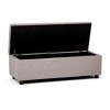 NicBex 47.6" Storage Bench Rectangle Ottoman with Storage Linen Nail Head Trim Bench for Bedroom, Entryway - 3 of 4