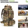 100L Camping Hiking Backpack Molle Rucksack Military Camping Backpacking Daypack - 2 of 4