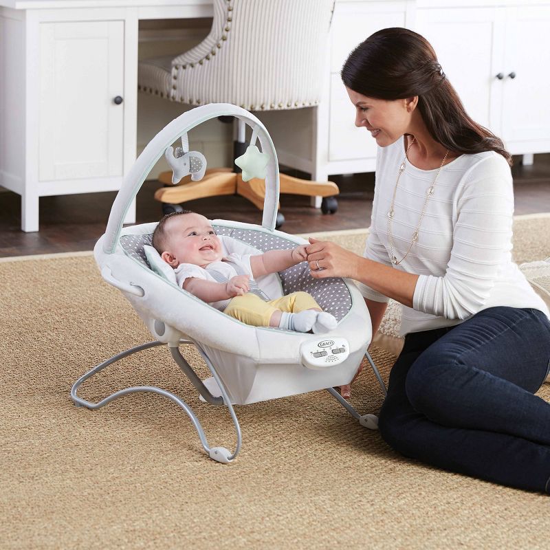 Graco Soothe n Sway LX Swing with Portable Bouncer - Derby, 4 of 9