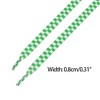 INSPIRE CHIC Two-Color Checkered Flat Plaid Shoelaces for Sneaker Shoes 1 Pair - 3 of 4
