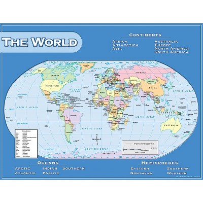 Teacher Created Resources World Map Chart