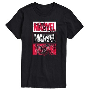 Men's - Marvel - Black Panther Stacked Logo Short Sleeve Graphic T-Shirt - 1 of 4