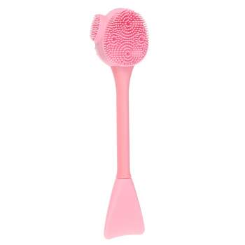 1pc Dual Sided Facial Cleansing Brush, Pink Manual Silicone Face Brush Soft  Bristles Cleanser Manual Massage Double Sides Deep Clean Pore Facial Cleaning  Brush