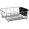 Attop Deluxe Chrome-Plated Steel Small Dish Drainers (Black) - 3 of 4