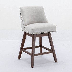 Dexmalle 26'' H Set of 2 Counter Height Swivel Barstools - 1 of 4