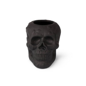 Terracotta Skull Vessels Black - Bullseye's Playground™ - 1 of 3