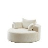 CENGHU Chenille Lazy Sofa Bean Bag Chair, Sponge Chaise Lounge Chair Indoor, Modern Sleeper Chair for Living Room Bedroom Office - 2 of 4