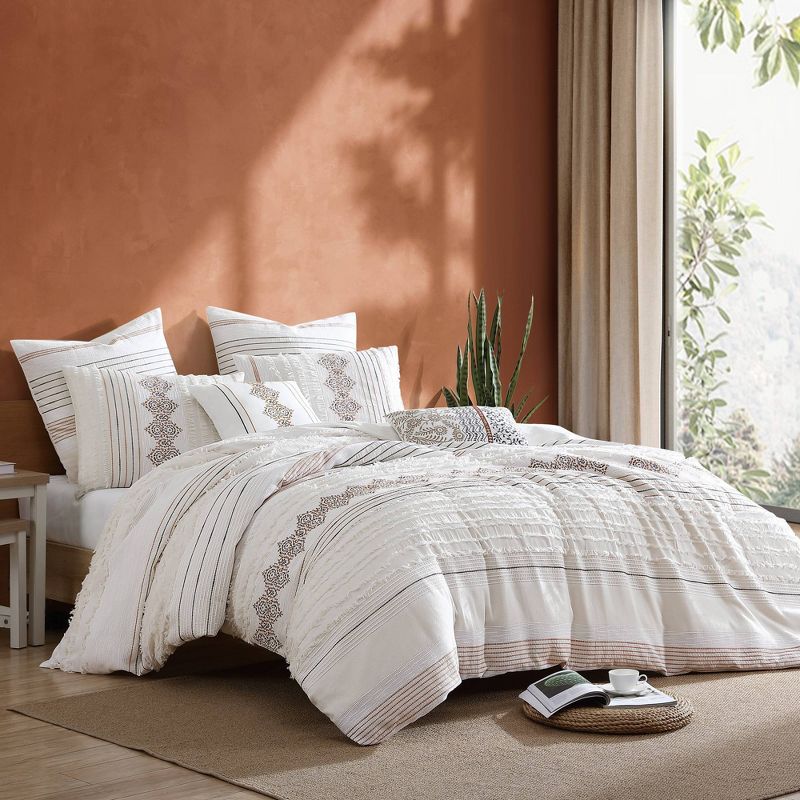 5pc Andrew Comforter Bedding Set Ivory - Riverbrook Home , 3 of 10