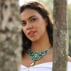 SOHI Women's Emerald Green Maxi Crystal Drop Statement Necklace - 3 of 4