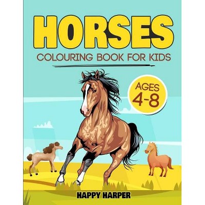 Horses Colouring Book - by  Harper Hall (Paperback)