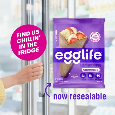 egglife Chocolate Egg White Wraps - 6oz