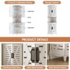 67.7" Tall Farmhouse Corner Cabinet, 5-Tier Shelves Storage Cabinet, Pantry Cabinet - 4 of 4
