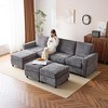 EROMMY 6 - Piece Modular Sectional Couch, Modular Couches and Sofas Sectional with Storage for Living Room - 3 of 4