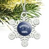 Monmouth University Official Hawks Metal Snowflake Christmas Tree Holiday Ornament - 2 of 3
