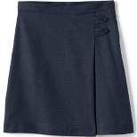 Lands' End School Uniform Girls Solid A-line Skirt Below the Knee