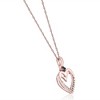 Pompeii3 Diamond Sapphire Heart Pendant Yellow White or Rose Gold Designer Veronica Wu - 2 of 3