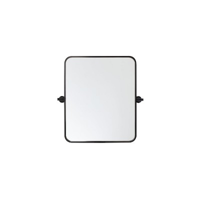 Elegant Lighting Soft corner pivot mirror 20x24 inch in black