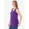 Woman Within Plus Size Scoopneck Tank - 3 of 4