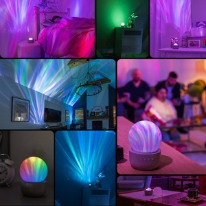Motion Projection Inner Glow Orb Dimmable Color Changing Table Lamp - Enbrighten - 1 of 4