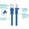 Monoprice Cat6A Ethernet Patch Cable - 14 Feet - Blue | Snagless RJ45, Stranded, 550Mhz, STP, Pure Bare Copper Wire, 10G,26AWG - 3 of 4